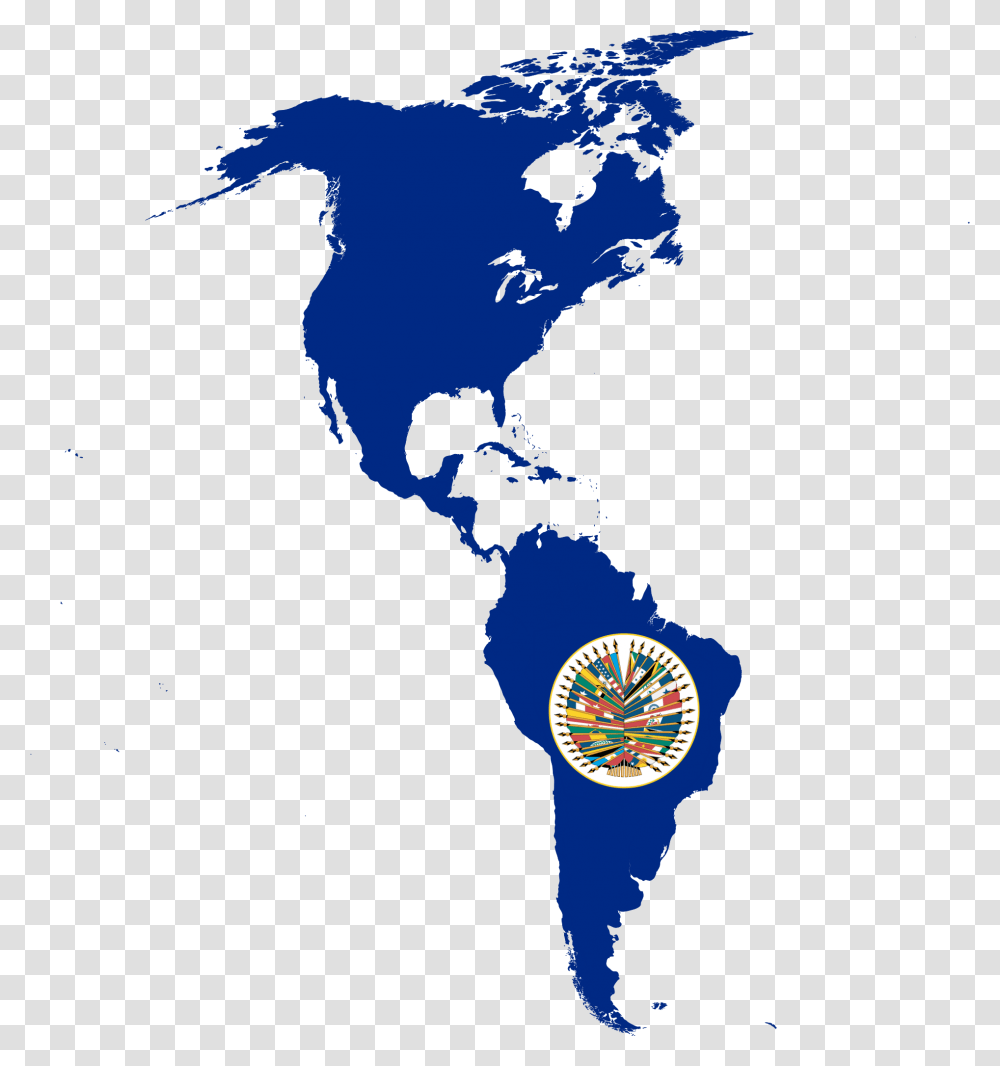 American Flag File Organization Of American States Map, Logo Transparent Png