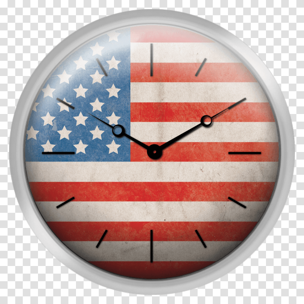 American Flag Grunge Background Hi Res You Usa Flag Badge, Wall Clock, Analog Clock, Clock Tower, Architecture Transparent Png
