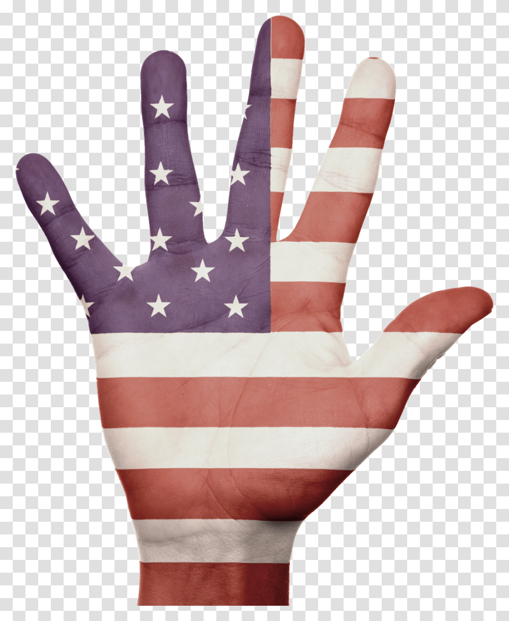 American Flag Hand, Apparel, Sock Transparent Png