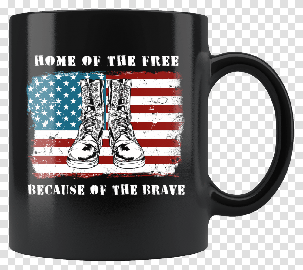 American Flag Home Of The Free Combat Boots 4th July Coffee Tastes Like You Need To Stfu, Coffee Cup, Shoe, Footwear, Clothing Transparent Png