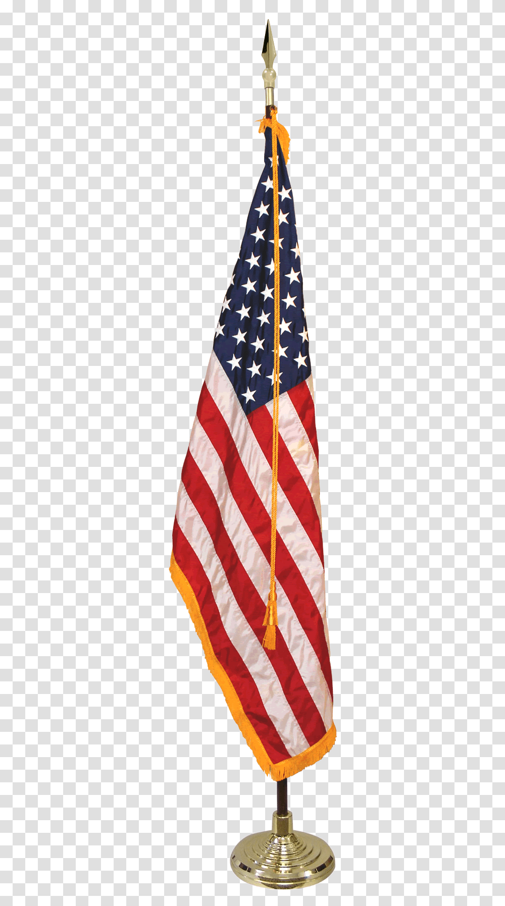 American Flag In Office, Gold, Tie, Accessories Transparent Png