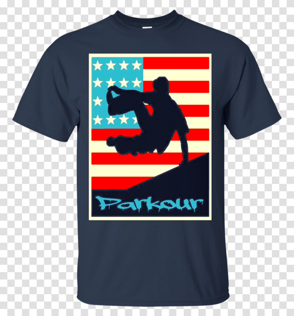 American Flag Parkour T Shirt Parkour T Shirt Free T Shirt Never Give Up Red, Apparel, T-Shirt, Person Transparent Png