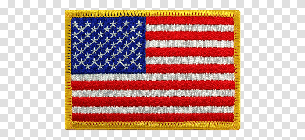 American Flag Patch Gold American Flag Patch, Rug Transparent Png