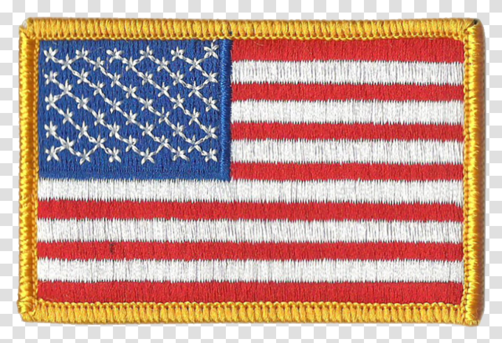 American Flag Patch, Rug, Woven, Knitting Transparent Png