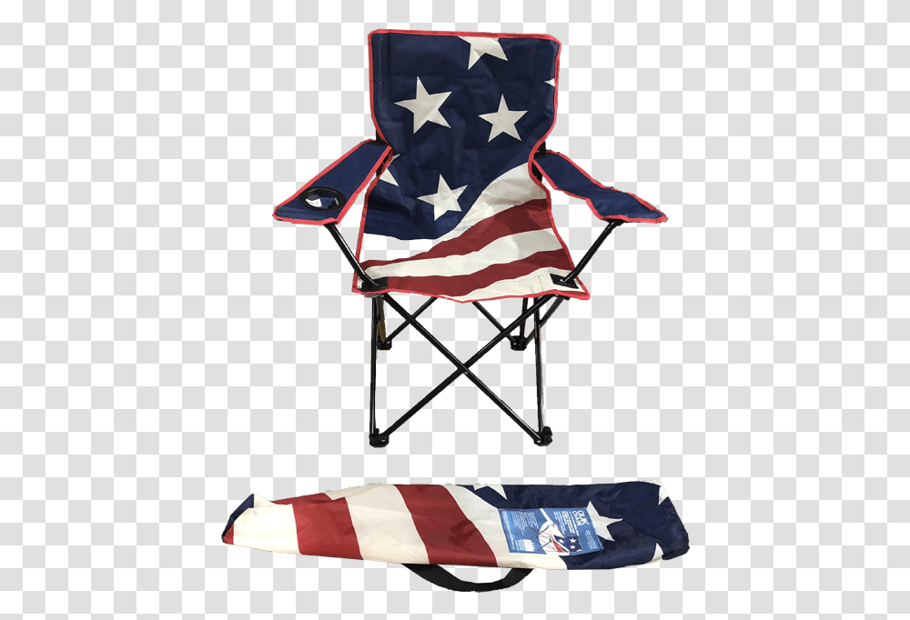 American Flag Pattern Camping Outdoor Folding Beach Folding Chair, Furniture Transparent Png