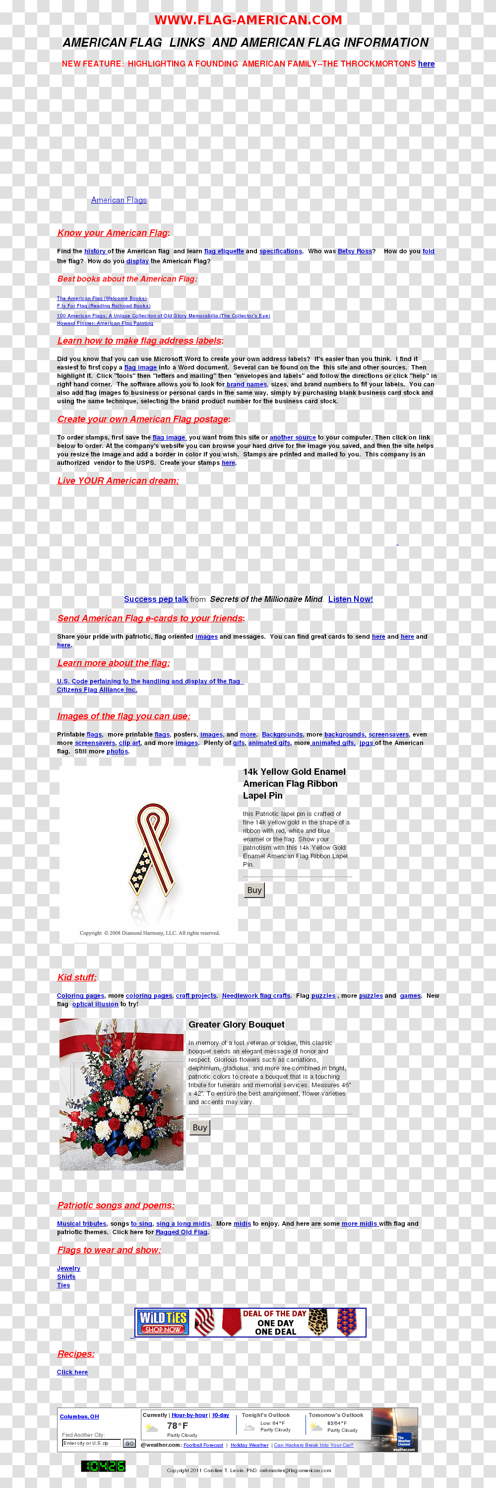 American Flag Pin Flower Arrangements, File, Page, Webpage Transparent Png