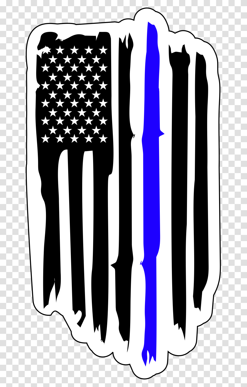 American Flag Police Badge Police Flag Clip Art, Label, Fork, Cutlery Transparent Png