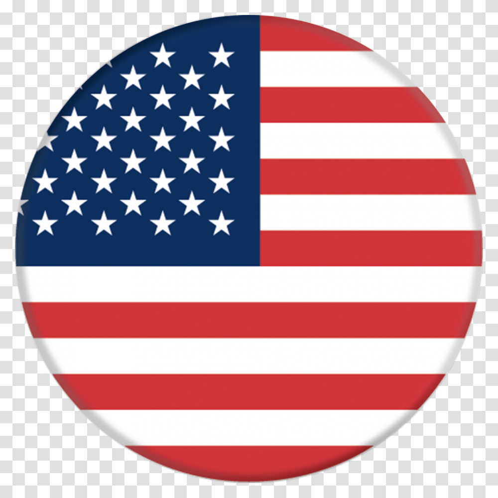American Flag Popsocket Phone Us Flag Round Button, Logo, Trademark, Badge Transparent Png
