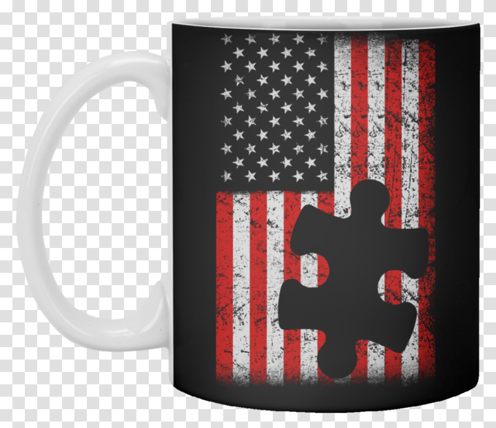 American Flag Puzzle Piece Coffee Mug Patriot Day September 11 2019, Coffee Cup, Person, Human, Rug Transparent Png