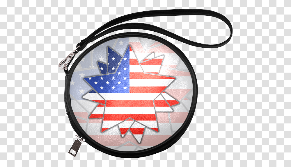 American Flag Round Makeup Bag Toiletry Bag, Clock Tower, Architecture, Building, Wristwatch Transparent Png