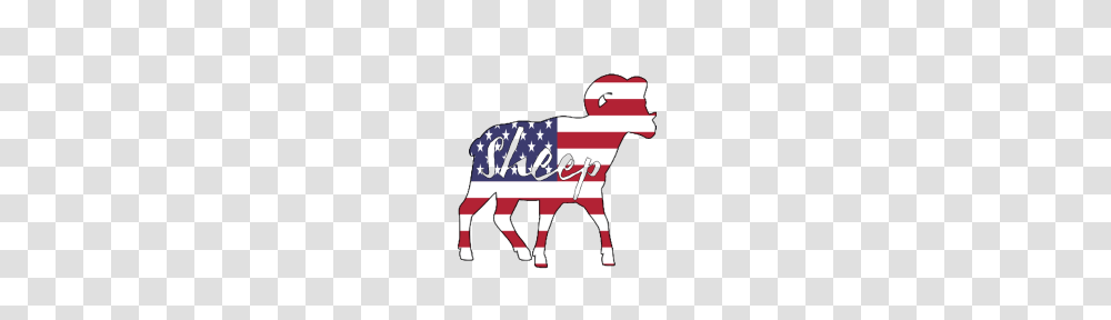 American Flag Sheep Happy Of July, Person, Vehicle, Transportation Transparent Png