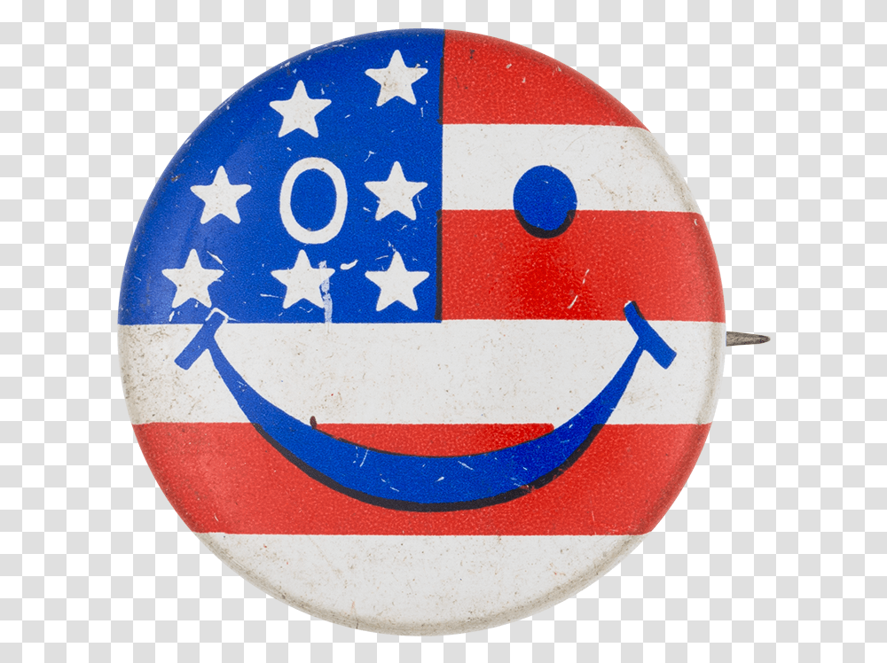 American Flag Smiley Smileys Button Museum Alabama Crime Victims Compensation Commission, Logo, Trademark, Road Sign Transparent Png