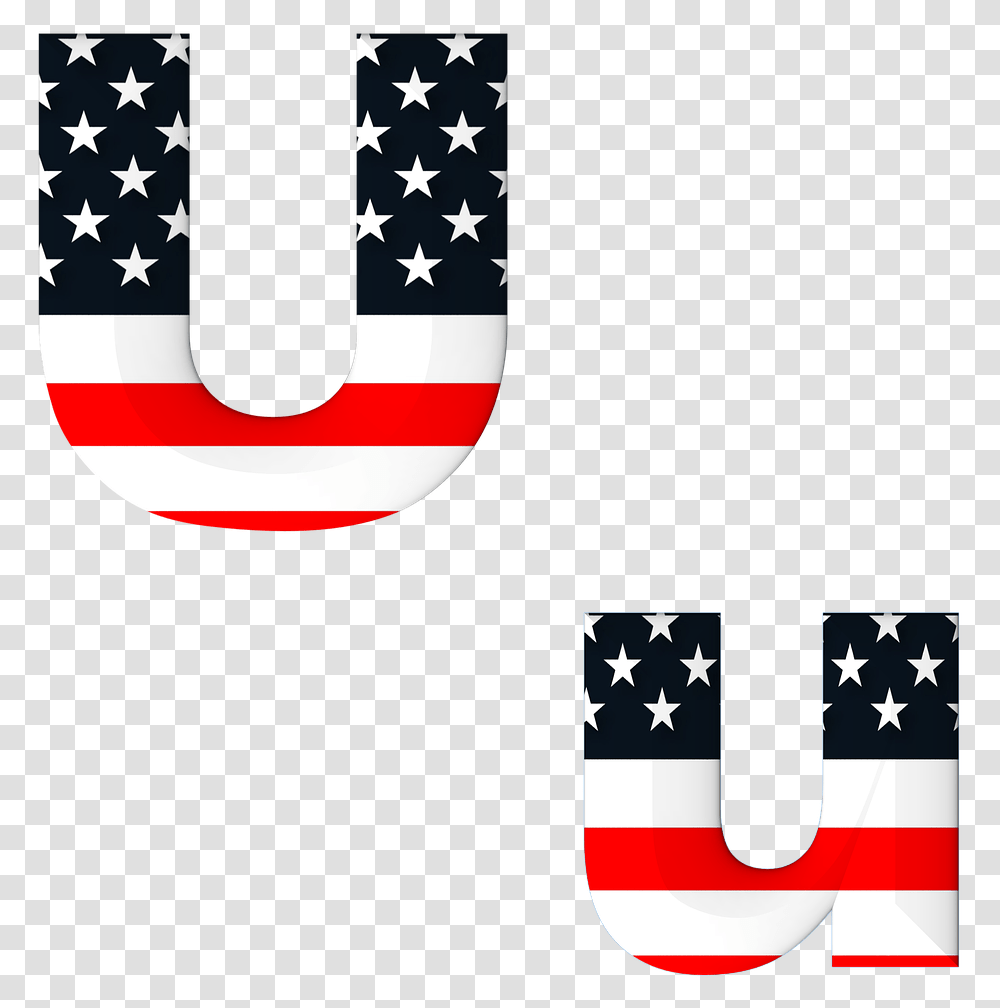 American Flag Star Usa Flag Letters, Logo, Trademark Transparent Png