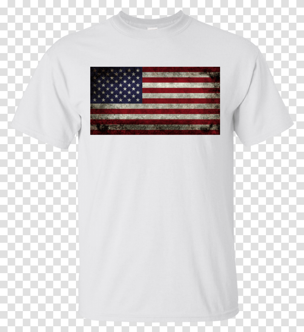 American Flag Super Dark Grunge Gildan Ultra Cotton Flag Of The United States, Apparel, T-Shirt Transparent Png