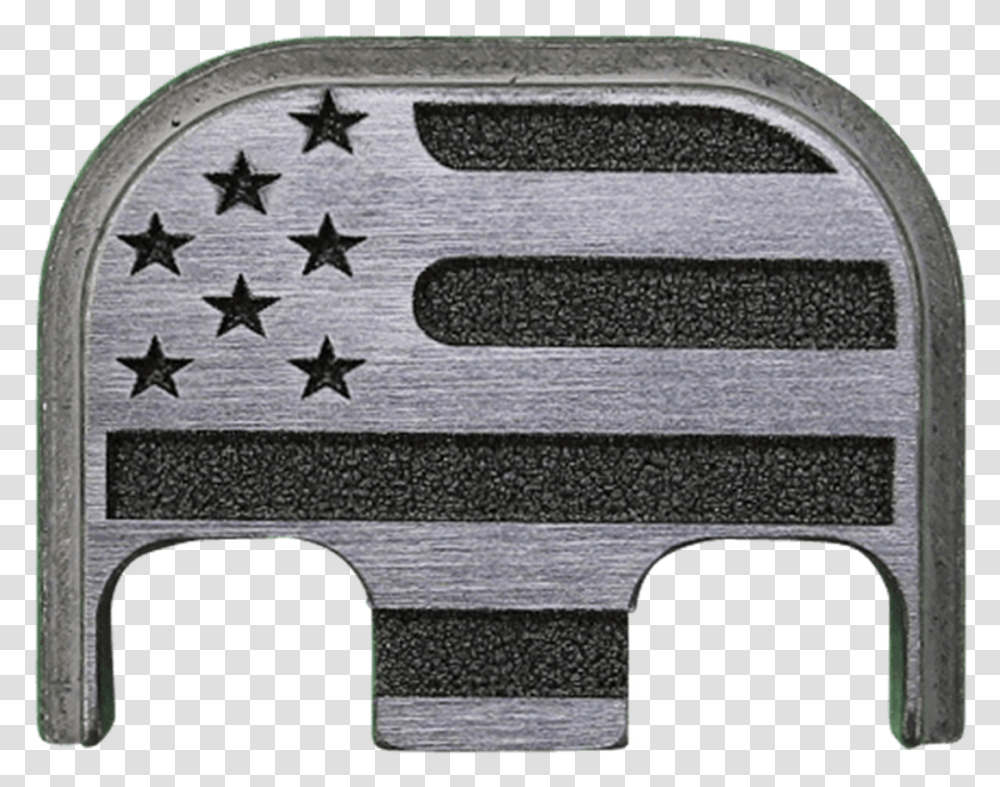 American Flag Titanium Brushed Finish Back Plate Glock Titanium Back Plate, Rug, Bird Transparent Png