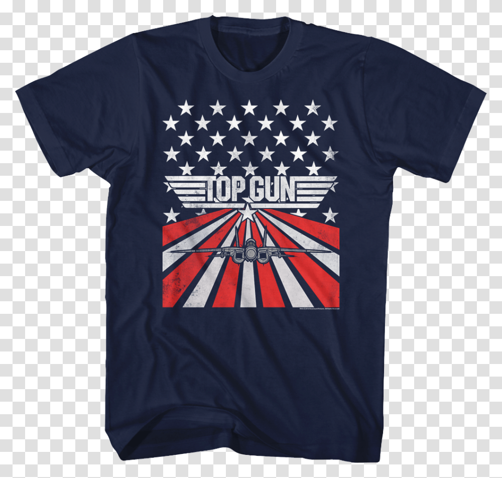 American Flag Top Gun T Shirt Top Gun T Shirts, Apparel, T-Shirt Transparent Png