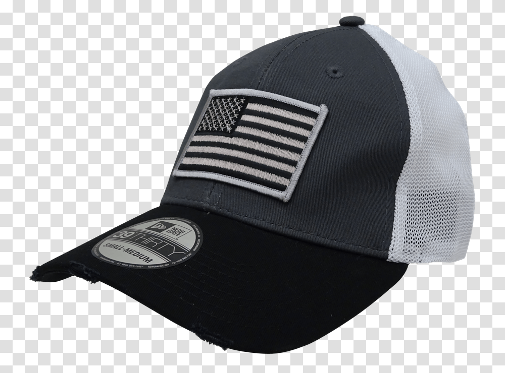 American Flag Vintage Mesh Blackgraphitewhite Cap Baseball Cap, Apparel, Hat Transparent Png