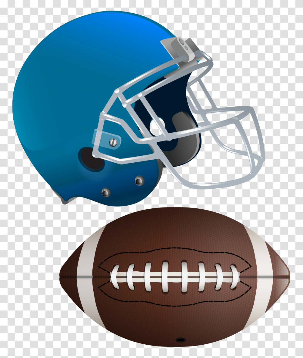 American Football Ball And Helmet Clip Art Image Transparent Png