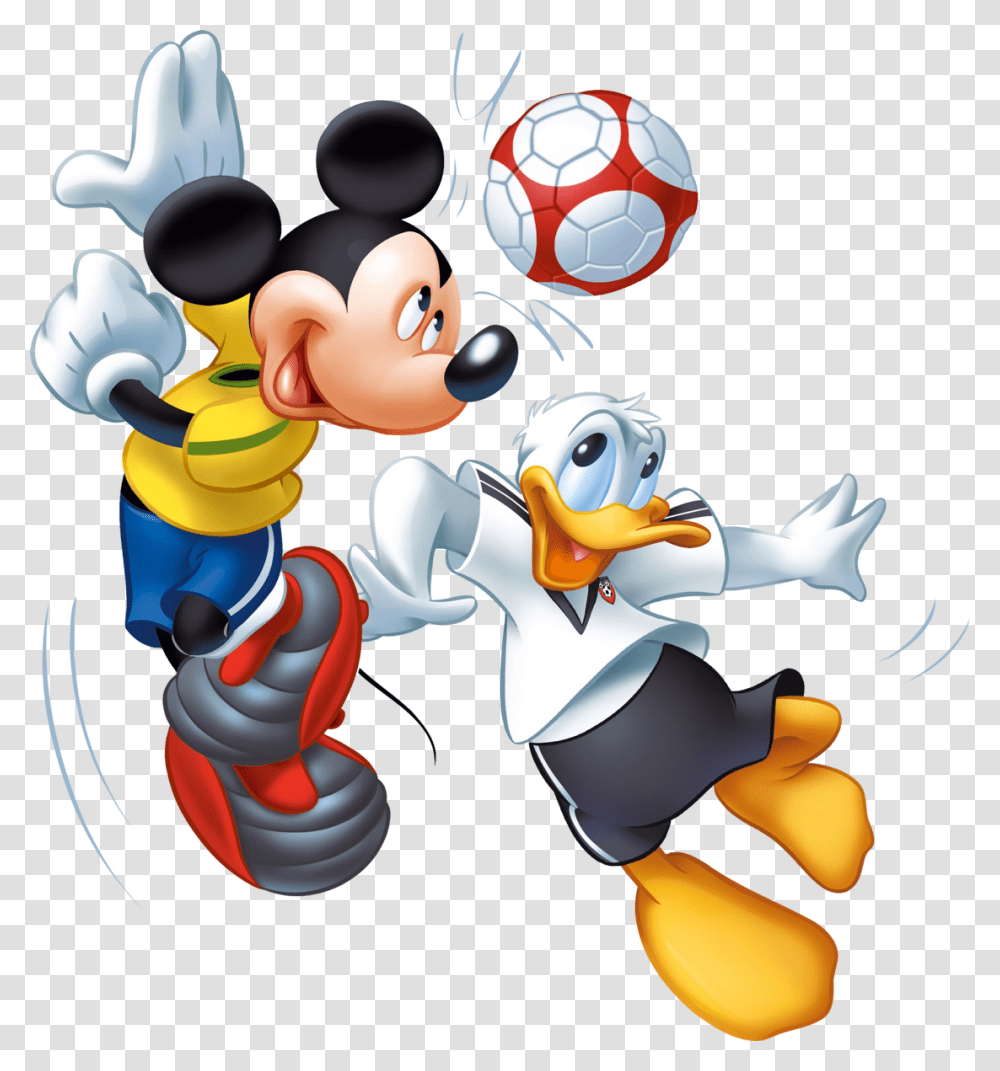 American Football Mickey Clipart Vector Royalty Free Mickey Mouse And Donald Duck, Soccer Ball, Toy, Costume Transparent Png