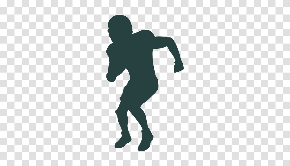 American Football Player Dodge Silhouette, Person, People, Duel, Handball Transparent Png