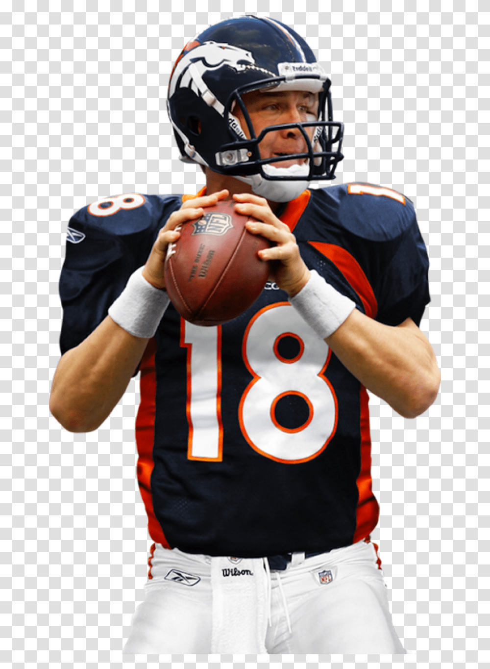 American Football Player Image Peyton Manning, Clothing, Apparel, Helmet, Person Transparent Png