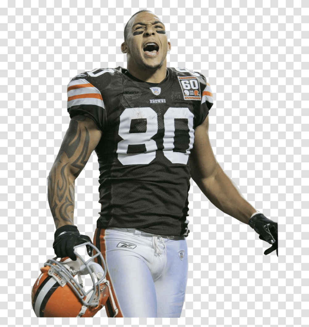 American Football Player Image Purepng Free Cleveland Browns Player, Clothing, Helmet, Person, People Transparent Png