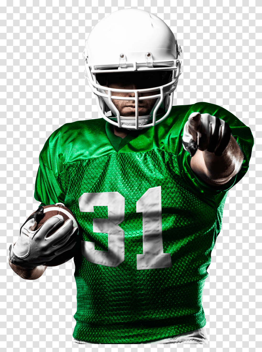 American Football Player Pointing At You Image, Apparel, Helmet, Person Transparent Png