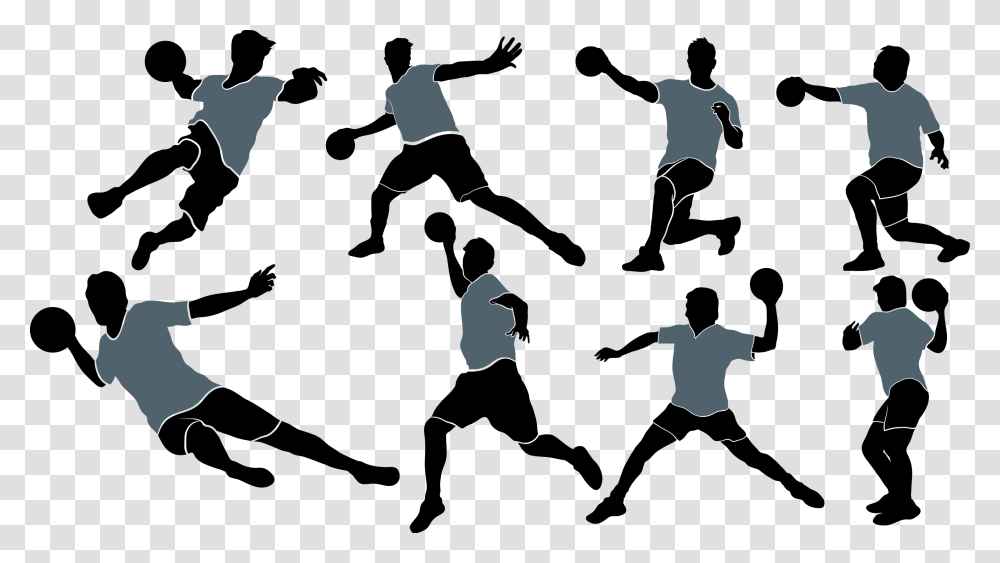 American Football Player Silhouette Dodgeball Vector, Person, Human, Sport, Sports Transparent Png