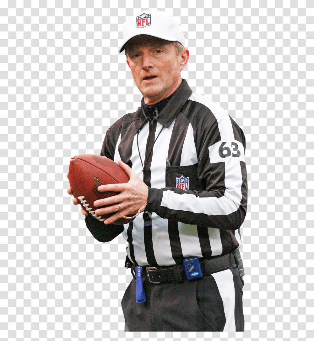 American Football Referee Download Football Referee Background, Person, People, Helmet Transparent Png