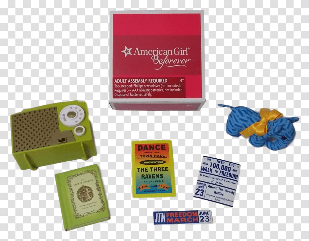American Girl Melody S Bedroom Accessories For Box, Paper, First Aid, Rubber Eraser Transparent Png