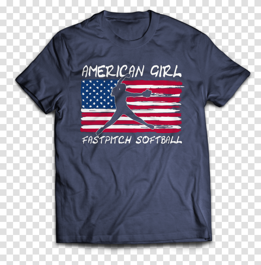 American Girl Softball Fastpitch Hnavy Viking Dad T Shirt, Apparel, T-Shirt Transparent Png