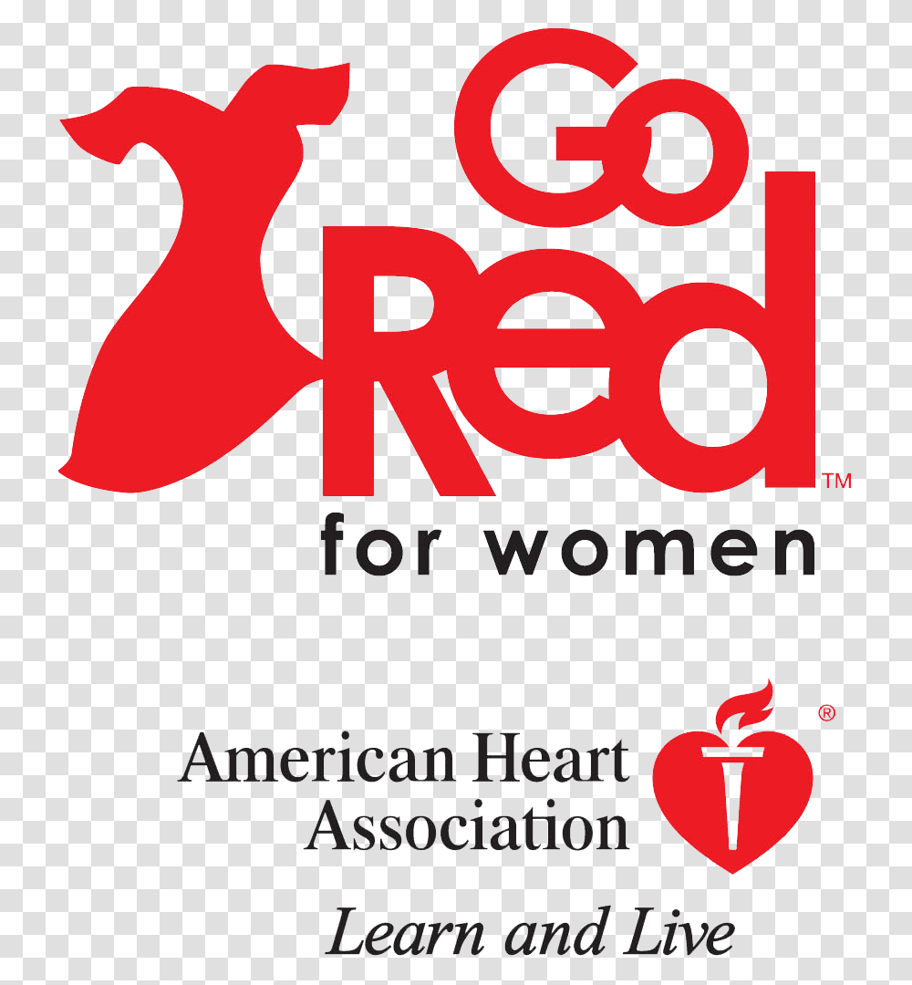 American Heart Association Partnership Go Red For Women, Alphabet, Poster, Advertisement Transparent Png