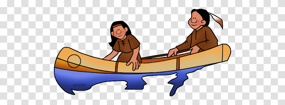 American Indian, Boat, Vehicle, Transportation, Canoe Transparent Png