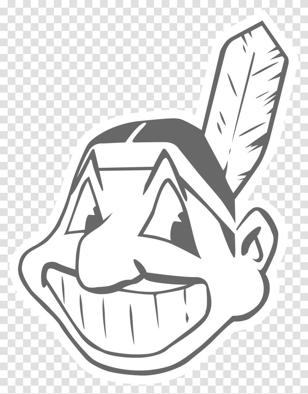 American Indian Cleveland Indians Mascots Chief Wahoo, Statue, Sculpture, Stencil Transparent Png