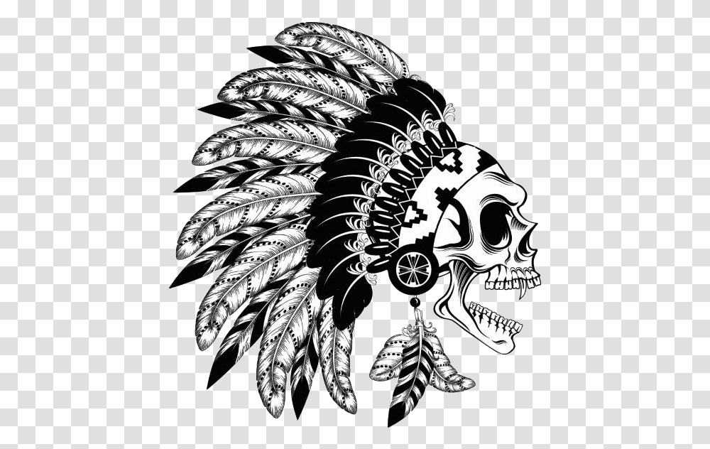 American Indian Native American Warrior Tattoo, Drawing, Art, Alien, Emblem Transparent Png