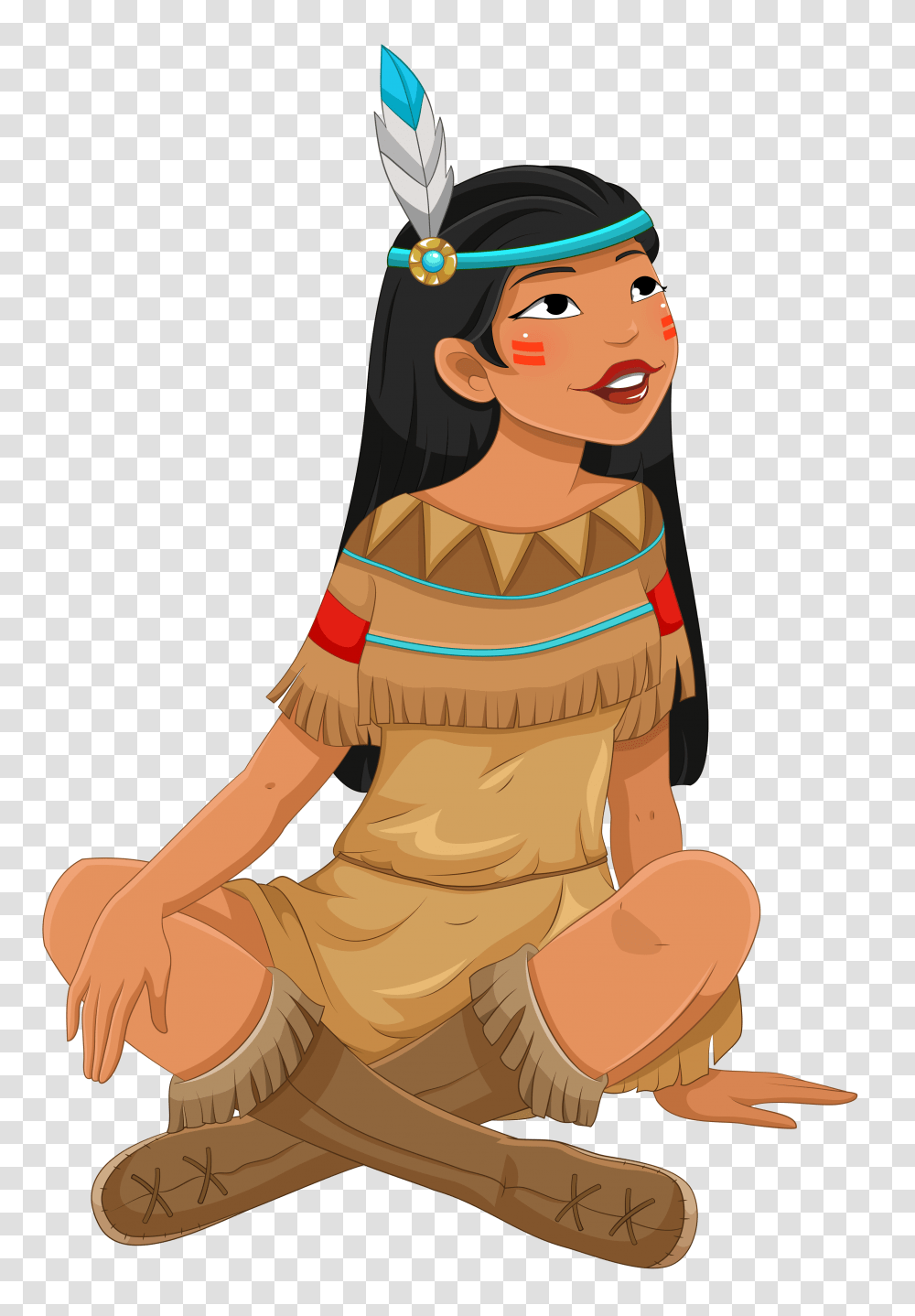 American Indian, Person, Kneeling, Worship, Face Transparent Png