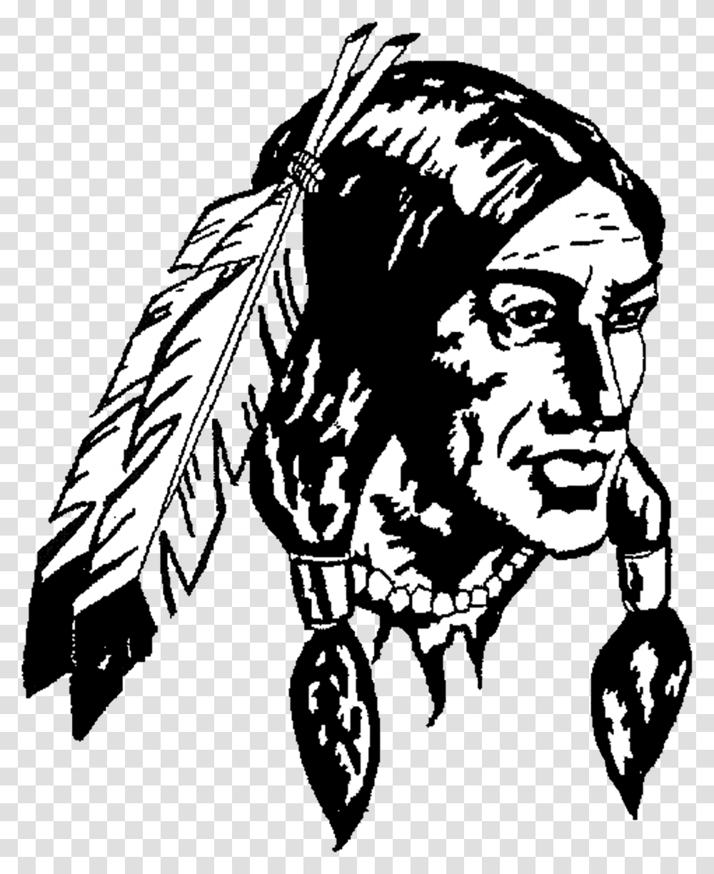 American Indian, Person, Stencil Transparent Png