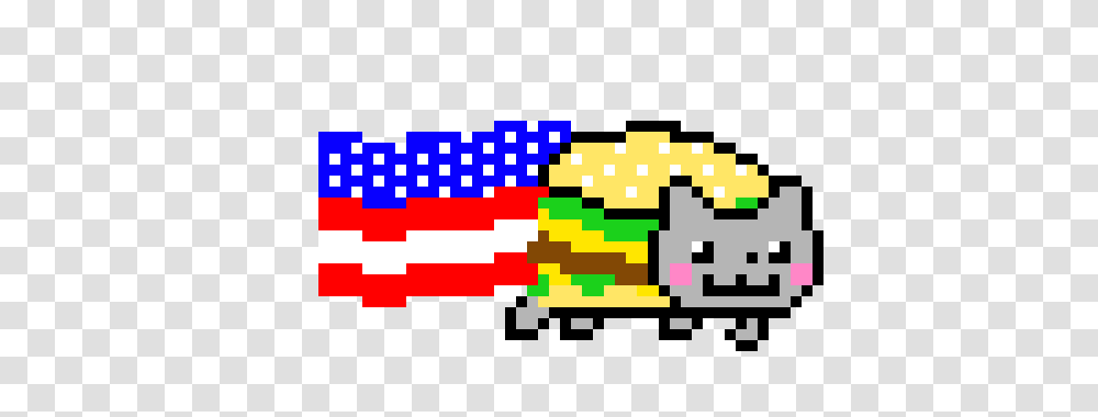 American Nyan Cat Pixel Art Maker, Pac Man, Super Mario Transparent Png