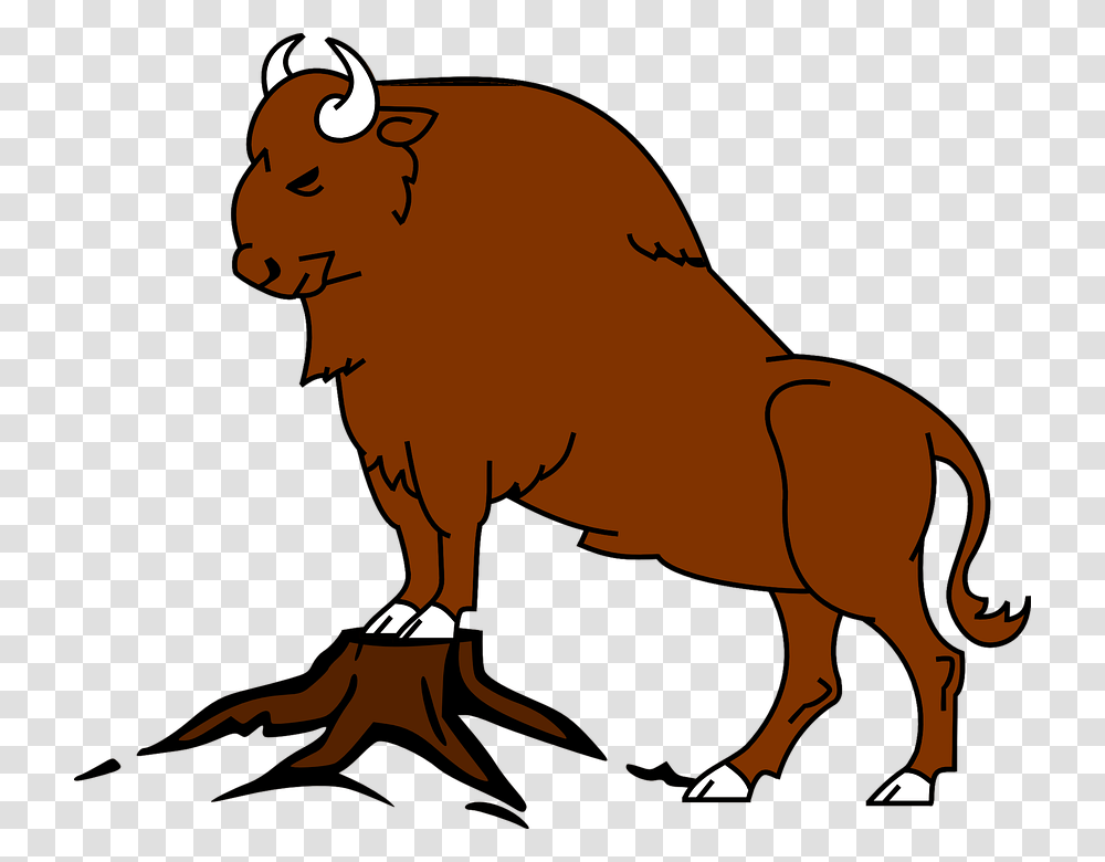 American Ox Clipart, Wildlife, Animal, Mammal, Buffalo Transparent Png