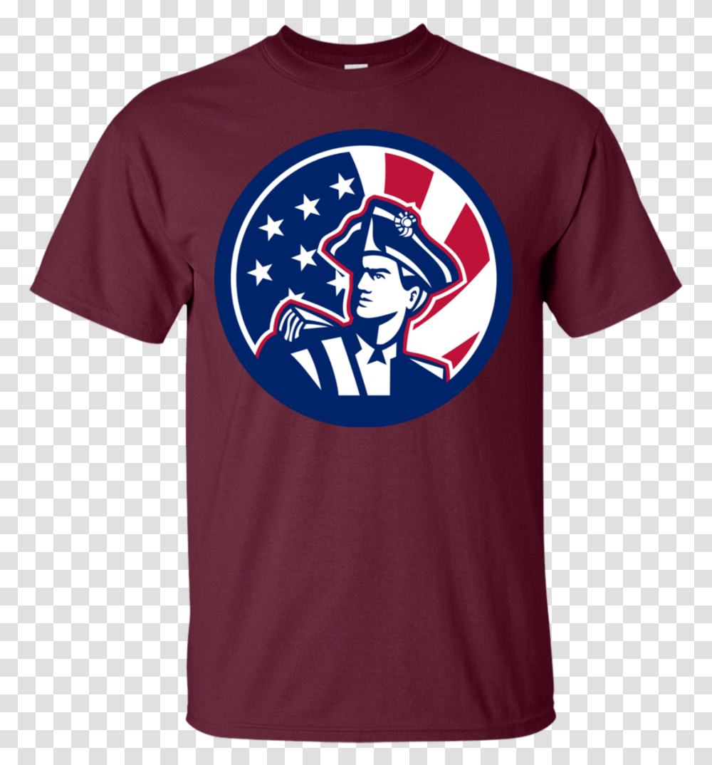 American Patriot Usa Flag Icon Gildan Ultra Cotton Patriot Icon, Apparel, T-Shirt, Person Transparent Png