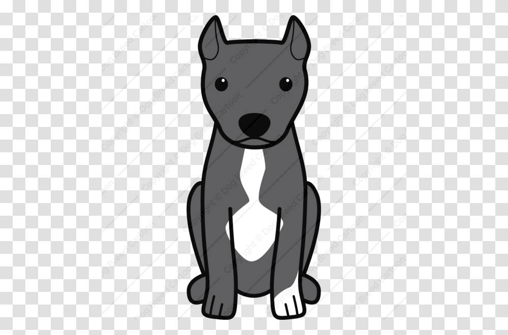 American Pitbull Terrier Cropped Ears Black Edition Dog Breed, Mammal, Animal, Pet, Canine Transparent Png