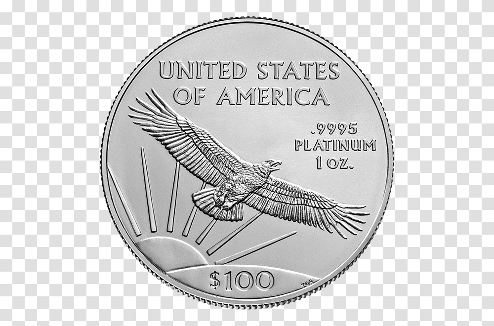 American Platinum Eagle, Coin, Money, Bird, Animal Transparent Png