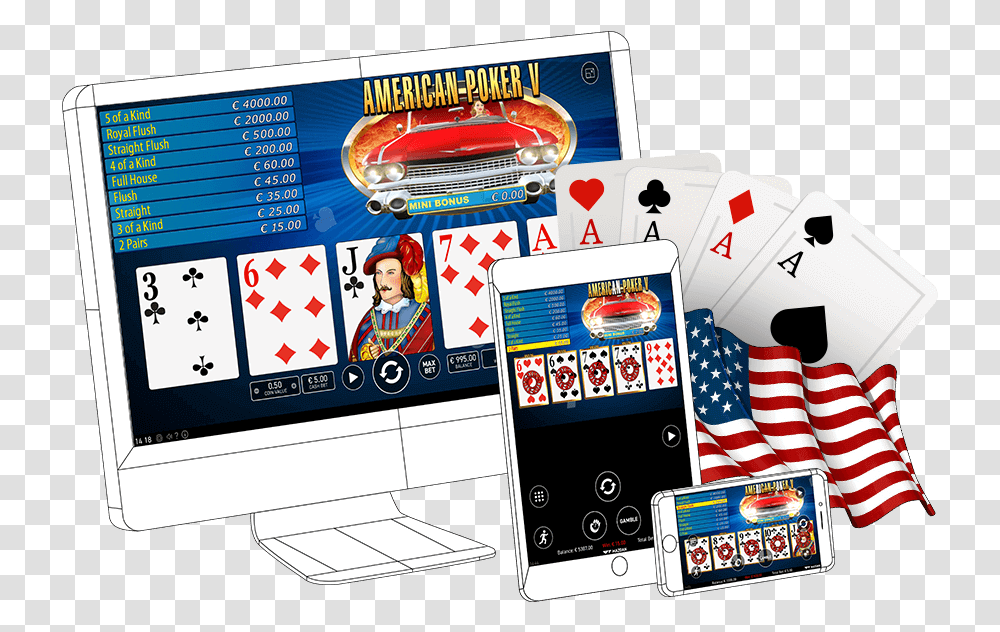 American Poker V Poker, Person, Human, Gambling, Game Transparent Png