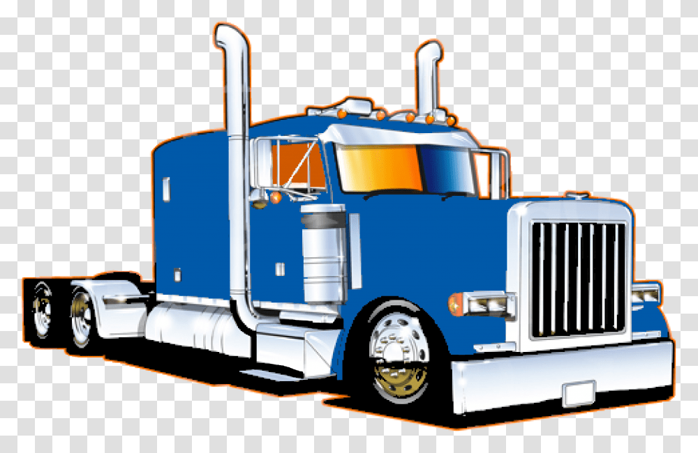 American Pro Trucker Peterbilt 379 Car Clipart 18 Wheeler Truck, Trailer Truck, Vehicle, Transportation, Fire Truck Transparent Png