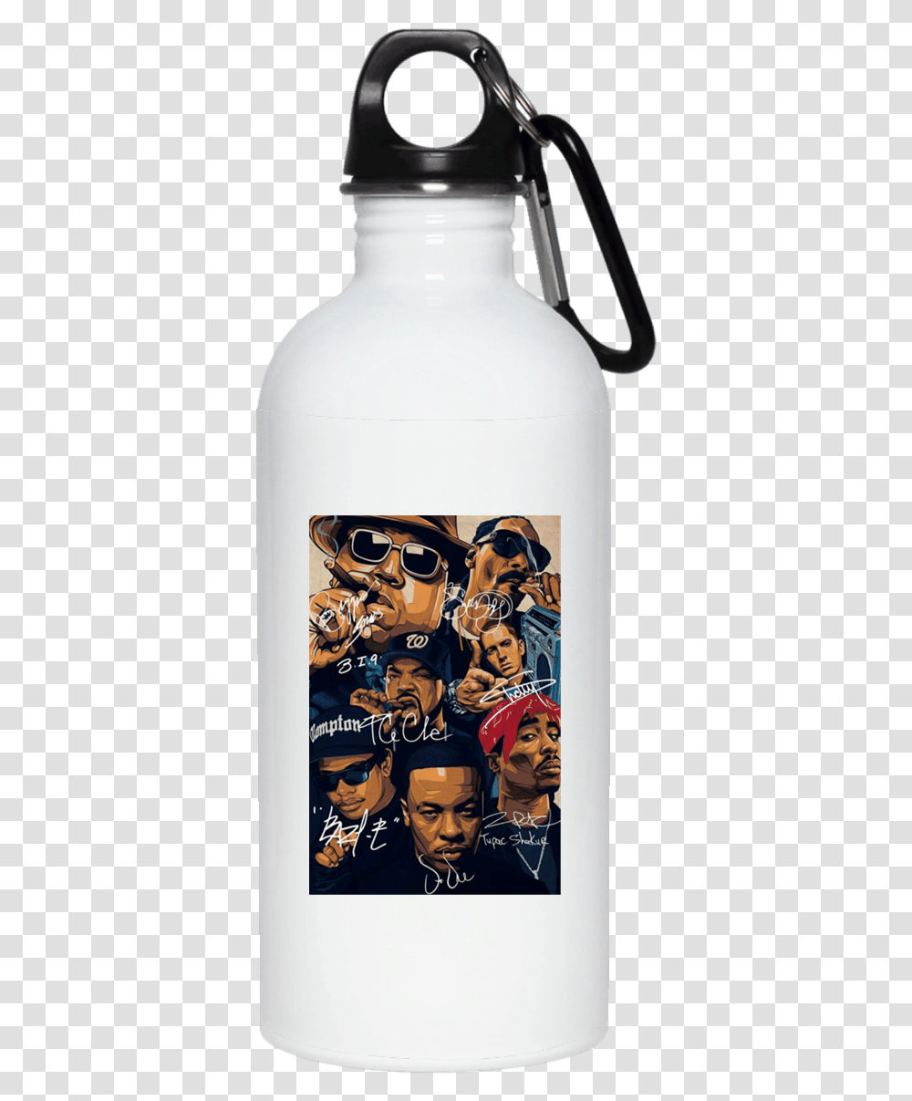 American Rapper Inspired Eazy E Biggie Tupac Snoop Water Bottle, Sunglasses, Accessories, Accessory, Person Transparent Png