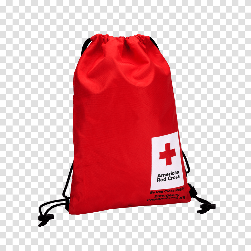 American Red Cross Drawstring Back Pack Red Cross Store, First Aid, Logo, Trademark Transparent Png