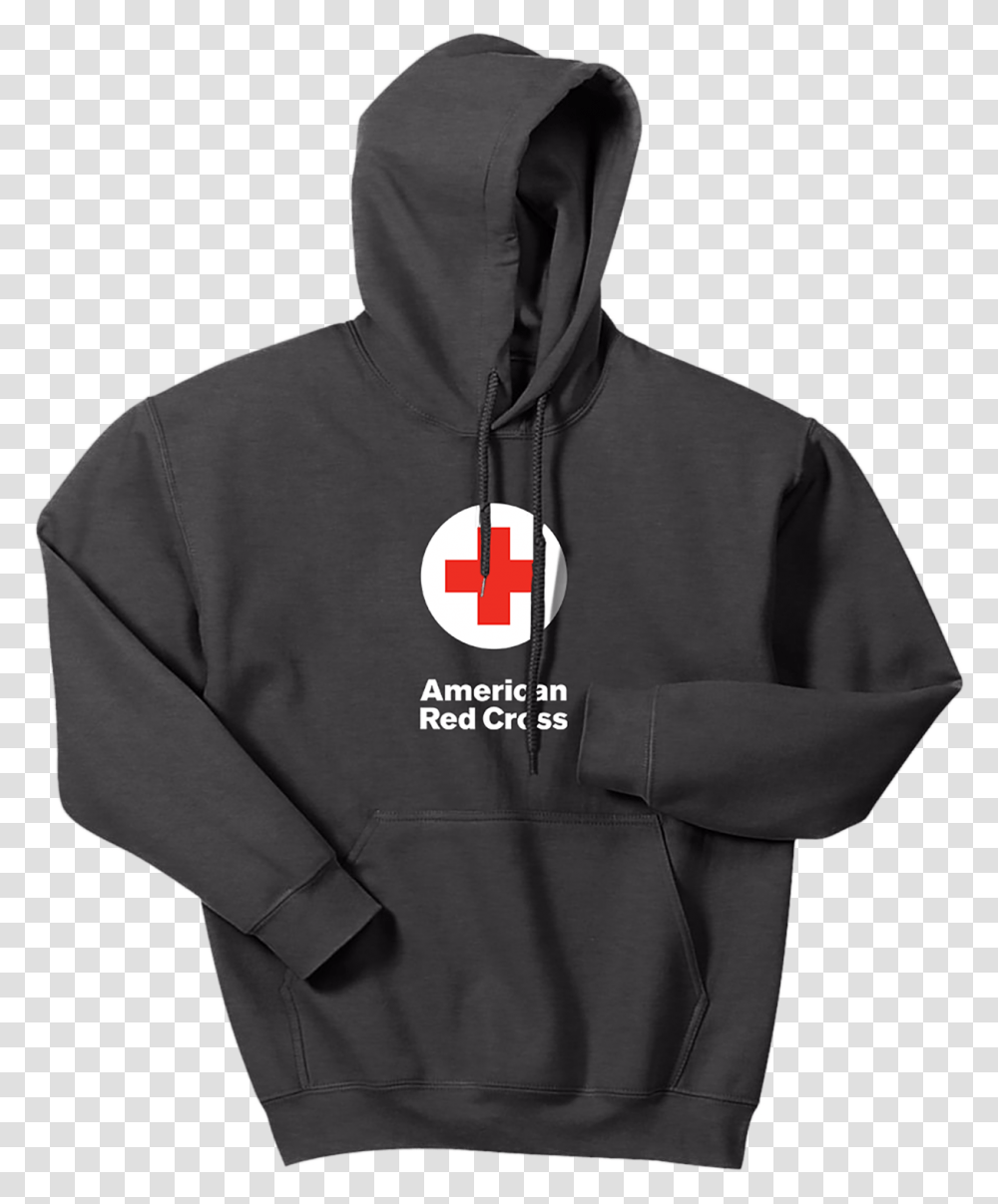 American Red Cross Logo Raw Hoodie, Apparel, Sweatshirt, Sweater Transparent Png