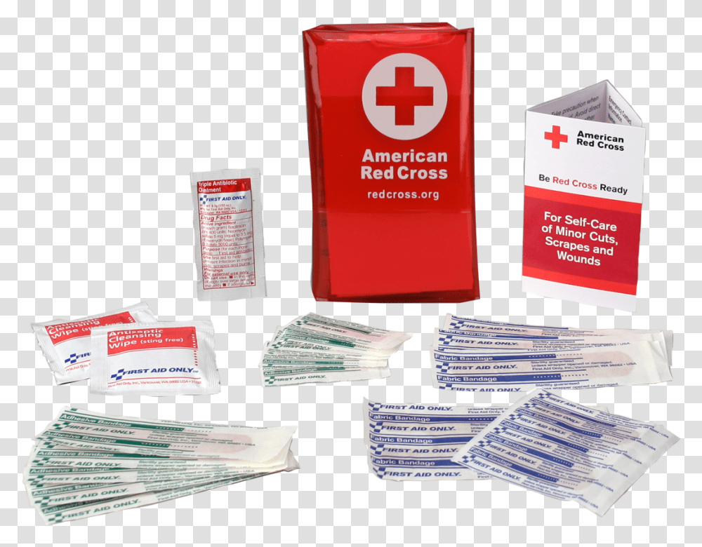 American Red Cross Pocket First Aid Medical Supply, Bandage Transparent Png