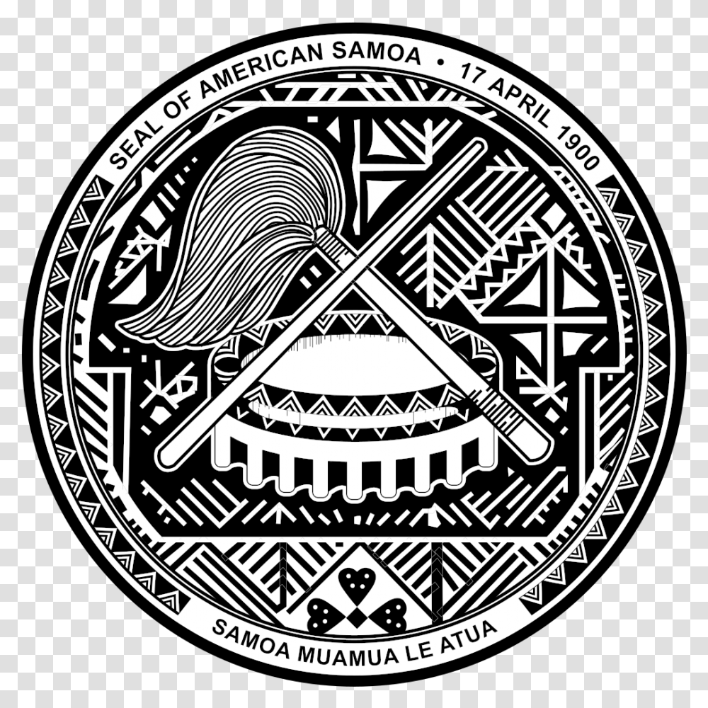 American Samoa Coat Of Arms, Emblem, Coin, Money Transparent Png