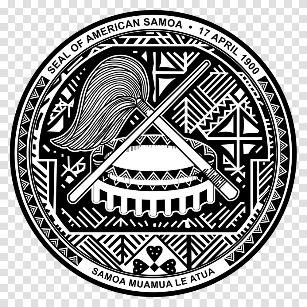 American Samoa Seal, Emblem, Logo, Trademark Transparent Png